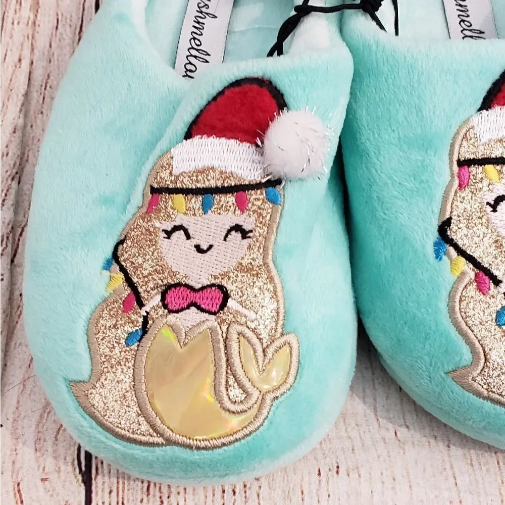 3 for $25 Mushmellow by Olivia Miller Mermaid Slippers, Sz Small